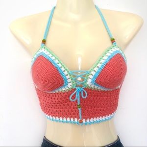 Super sexy crochet halter top